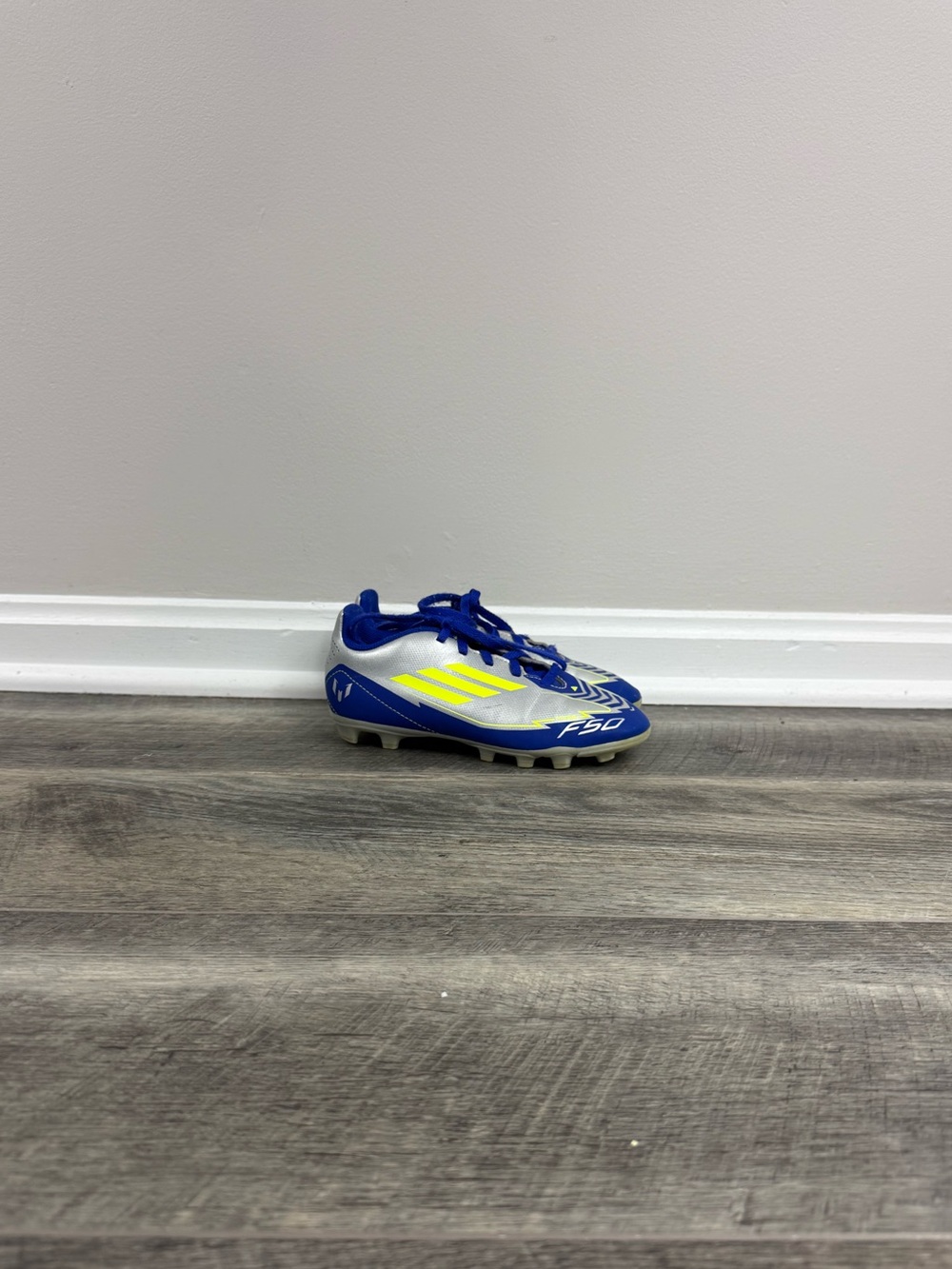 Adidas Kids Blue/Grey Soccer Cleats